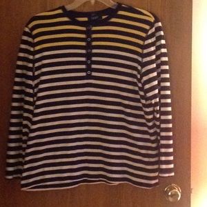 CHAPS WOMAN PLUS SIZE 2X STRIPE TOP.